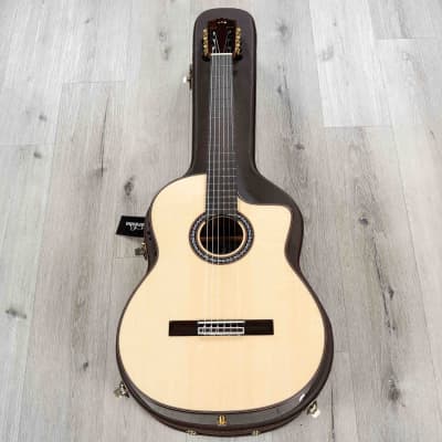 Cordoba GK Pro Negra Nylon String Acoustic Classical Guitar, Solid Spruce Top image 12