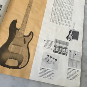 1958-1959 Fender Full Line Catalog Stratocaster Jazzmaster Esquire Telecaster Twin Bassman Case Candy Vintage image 6