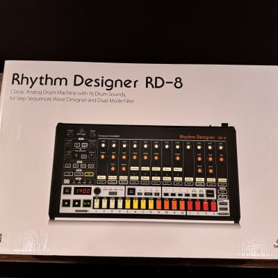 Roland and Behringer Roland SH-01A (Red),Roland TR-09, Roland TB-03, Roland JX-03,   Behringer RD-8 Rhythm Designer
