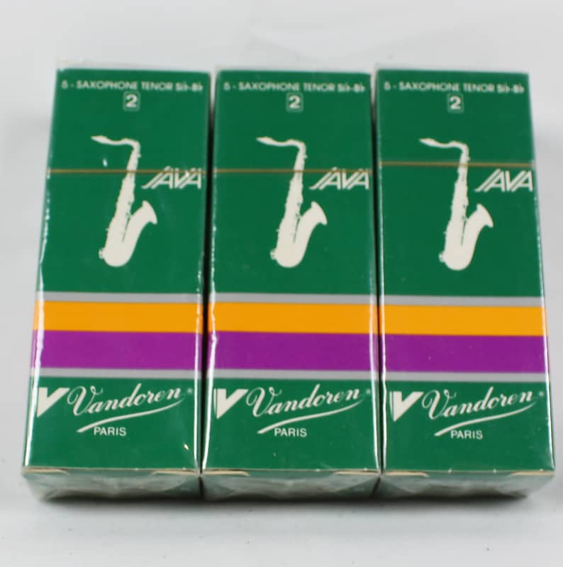 Vandoren JAVA Tenor Sax Reeds#2 5 Reeds (3 Pack) SP272 | Reverb
