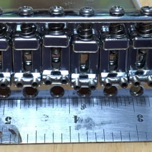 Vintage Solid-Copper Strat Style 6 Screw Synchronized Tremolo Bridge made by Tokai S.T.C. image 2