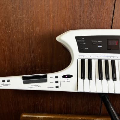 Roland AX-Synth Shoulder Synthesizer - White w/ gig bag power supply image 2