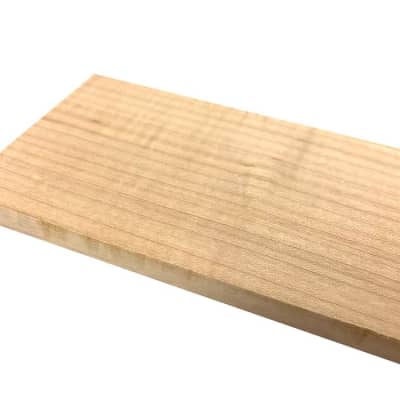 Solo Pro Curly Maple Grade A Blank Unslotted Fingerboard for sale