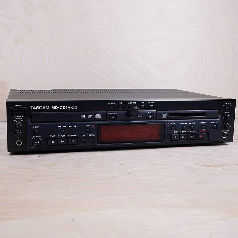 TASCAM MD-CD1MKIII MiniDisc and CD Player w/ Rack Ears in Box | Reverb