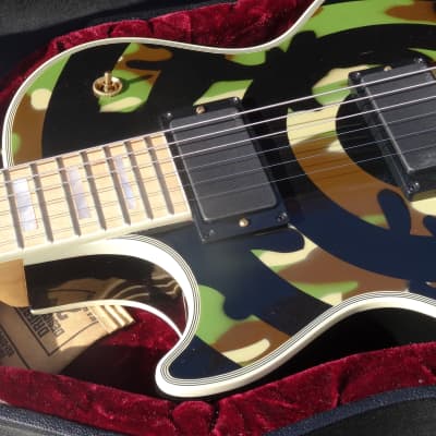 Gibson Zakk Wylde Camo Les Paul Custom 1st Lefty Lefthand Handsigned by Zakk Wylde LH image 12