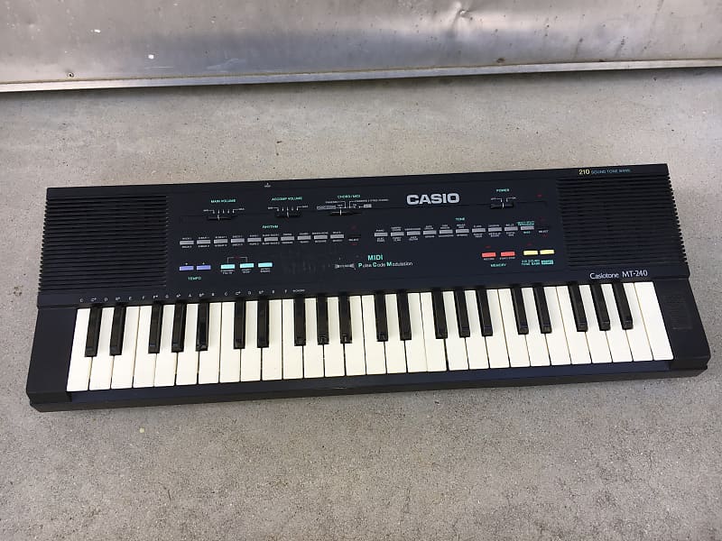 Casio  Casiotone MT-240 ~ Vintage 1980s ~ Pulse Code Modulation Keyboard Synthesizer ~ MIDI in out image 1