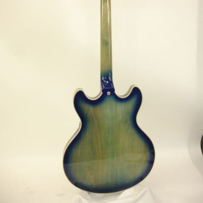 D'Angelico DAPDCBLBCSCBEX Premier Series DC Boardwalk Semi-Hollow Electric Guitar, Blue Burst image 13