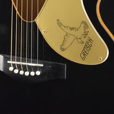 Gretsch G5022CBFE Rancher Black Falcon with Electronics CRACK ON TOP image 3