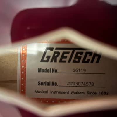 Gretsch G6119 Tennessee Rose 2003 - 2006 - Deep Cherry Stain image 8