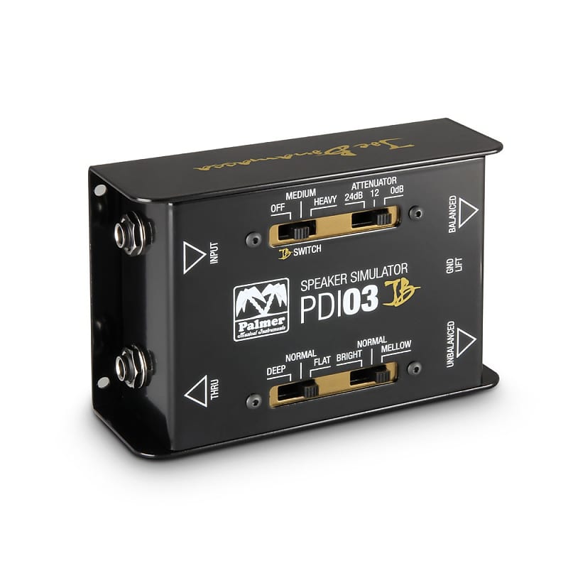 Palmer Palmer PDI-03 Joe Bonamassa Signature Guitar Speaker Simulator 2020 - Black and Gold image 1