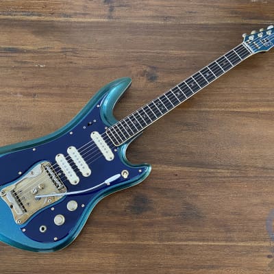 Guyatone LG-350T DX, Sharp 5, RARE !!! Sparkle Blue, 1968