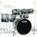 PDP By DW 7-Piece Concept Maple Shell Pack with Chrome Hardware Silver to Black Fade