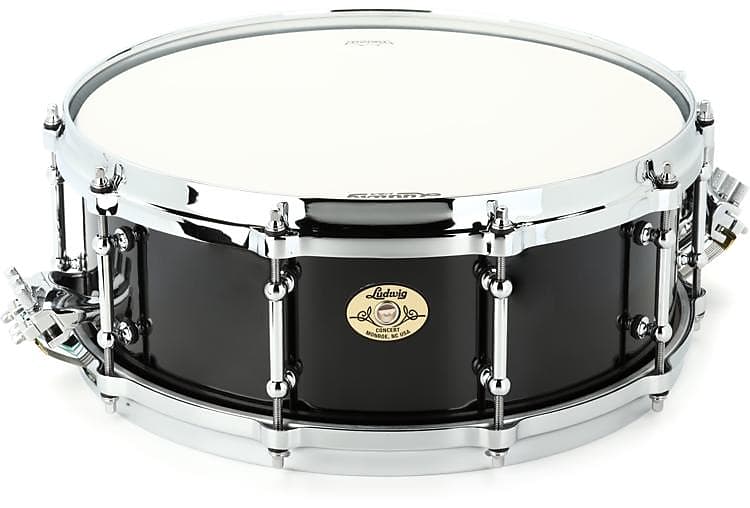 Ludwig Concert Maple Snare Drum - 5-inch x14-inch  Black Cortex image 1