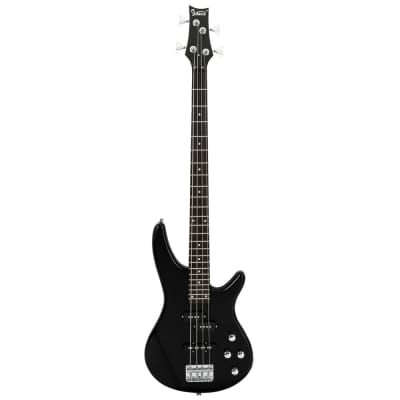 Glarry Black GIB 4 String Bass Guitar Full Size SS pickups w/20W Amplifier image 2