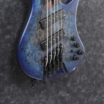 Ibanez EHB1505MS Ergonomic Headless 5-String Multiscale Bass (Pacific Blue Burst Flat) image 6