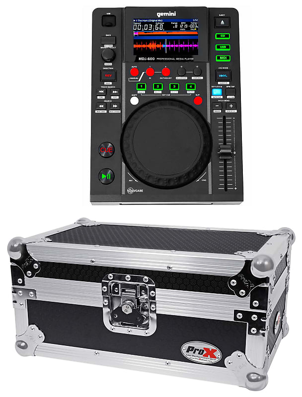 Gemini MDJ-600 Tabletop USB/CD Media Player DJ MIDI Controller+