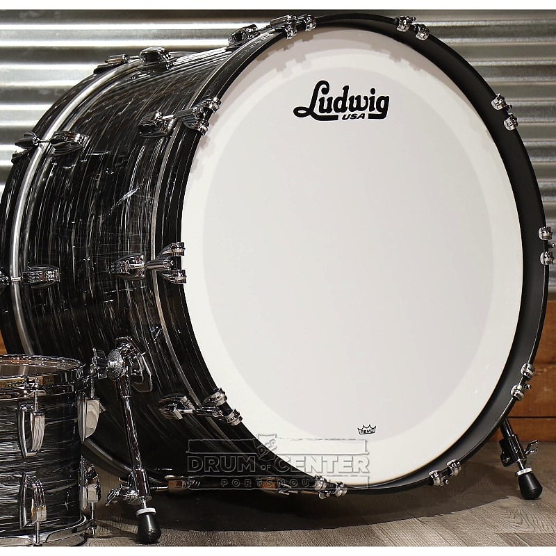 Ludwig Classic Maple Bass Drum 24x14 Vintage Black Oyster image 1