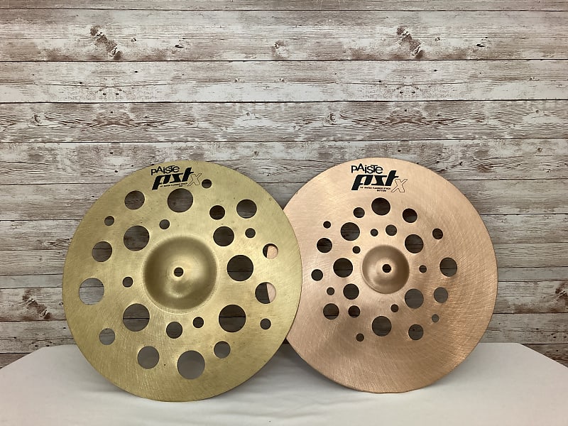 Used Paiste PSTX 14" SWISS FLANGER STACK Cymbal Reverb