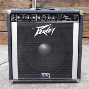 Peavey Jazz Classic 400 series 1980 s Black Silver 1x15 guitar combo amp Reverb