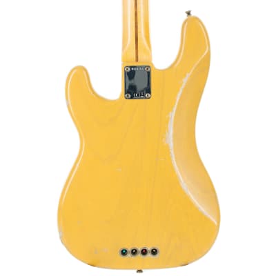 Fender Custom Shop '55 Precision Bass Guitar Maple Relic, Butterscotch Blonde - #18753 image 2