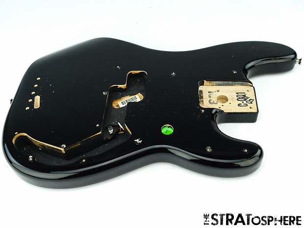 2017 Fender Standard Precision BASS BODY P Bass Guitar Parts Alder Black