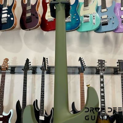 Jackson USA Custom Shop SL1H Soloist Electric Guitar w/ Case-Olive Drab Green image 14