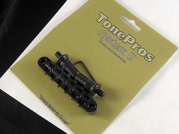 TonePros T3BT-B Standard Locking Metric Tune-O-Matic Bridge image 1