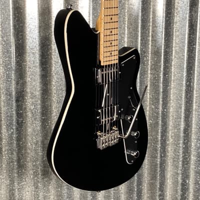Reverend Jetstream HB Midnight Black Guitar #61151 Used image 5