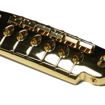 GOTOH 510UB Wraparound guitar Bridge and Tailpiece Gold with Stud Lock image 3