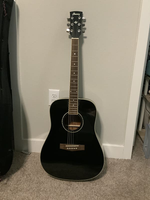 Ibanez AW12S アコースティックギター Ibanez Artwood AW-12-BK 2010's | Reverb