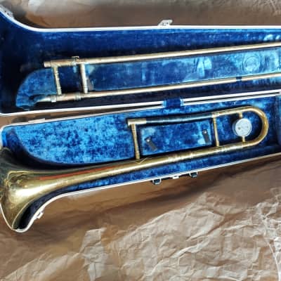 King 605 Model Tenor Trombone, USA, with case & MP image 2