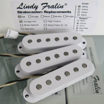 Lindy Fralin Vintage Hot Stratocaster Pickups Set - Hybrid Stagger image 1