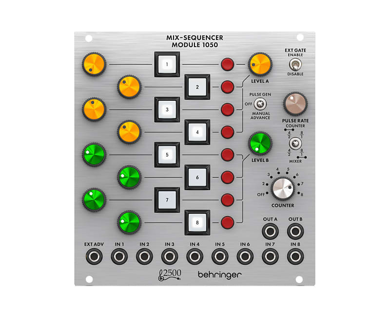 Behringer 1050 2500 Series 8-Channel Mixer/Sequencer Module for Eurorack image 1