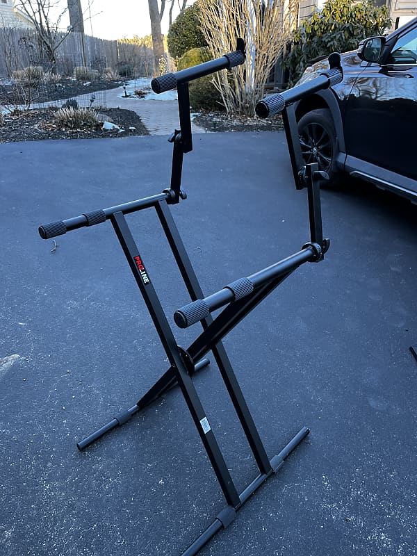 Proline PL402 Two Tier Double Braced Keyboard Stand Reverb