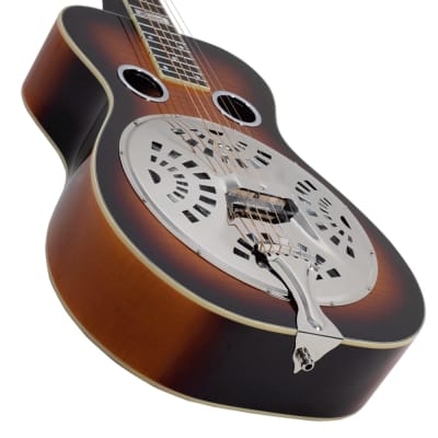 Recording King Phil Leadbetter Signature Squareneck Flame Maple Resonator Guitar image 4