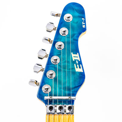 ESP E-II ST-1 Electric Guitar Quilted Blue Burst w/ Matching ESP E-II ST-1 Electric Guitar Quilted Blue Burst w/ Matching