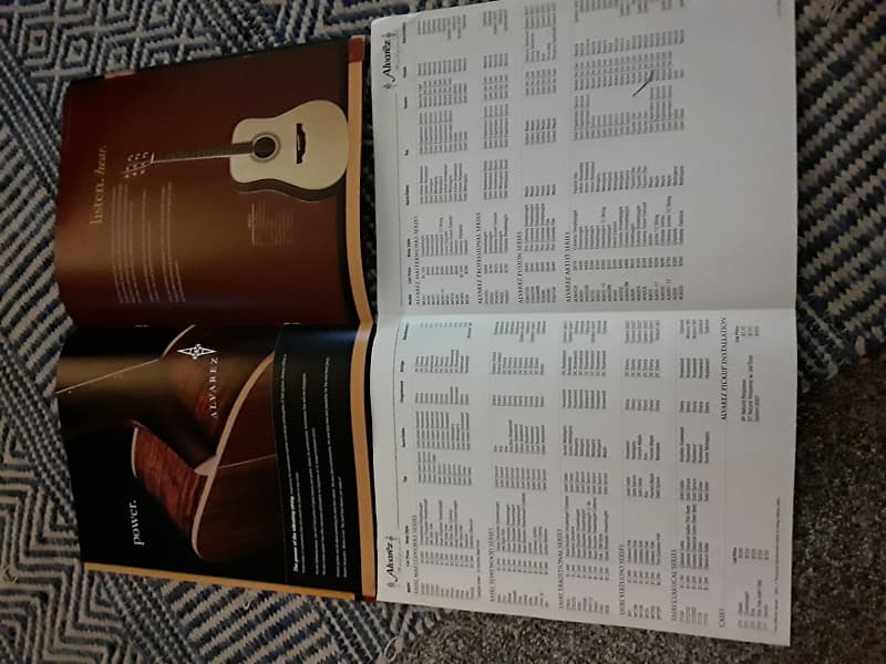 Alvarez Catalog And Price List 2003 Paper Reverb