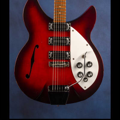Rickenbacker 1998 RM (three pickups with vibrato) 1966 - Autumnglo (shaded with red and black) image 2