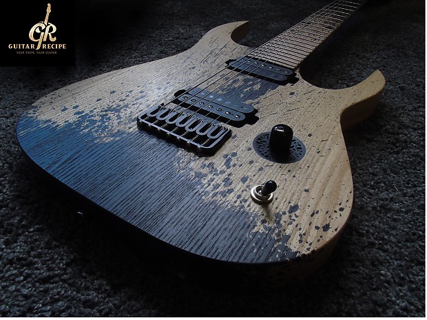 OD Guitars Cytherea Black Splatters Ed. 2016 Natural Ash W Black stains Reverb Portugal