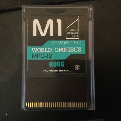 Korg M1 Program Memory Cards MPC-12 World Omnibus