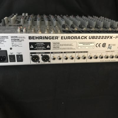 Behringer Eurorack UB2222FX-Pro 22-Input 2/2-Bus Mic / Line Mixer 