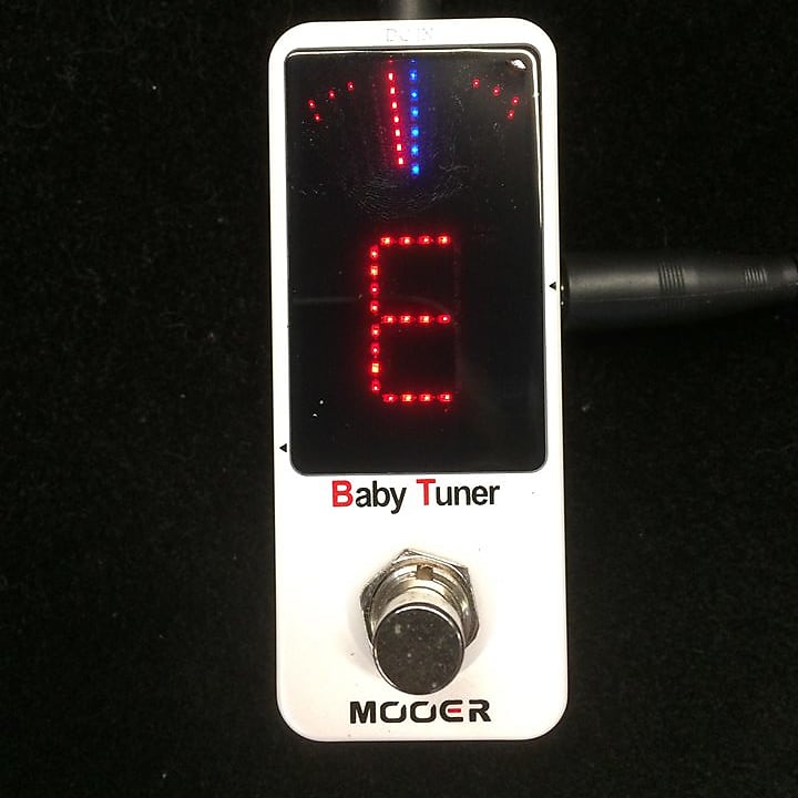 Mooer MTU1 Baby Tuner White Chromatic Tuner Free Shipping & Patch Cable! [ProfRev] image 1