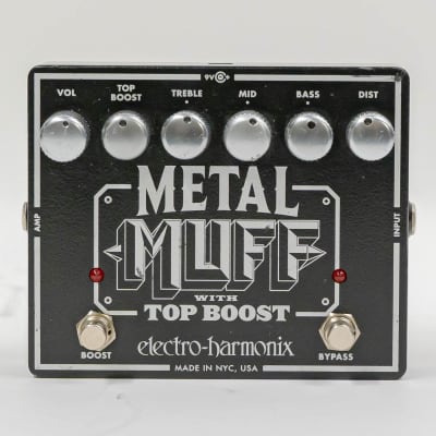 Electro-Harmonix 7602 Metal Muff With Top Boost Guitar Effect Pedal image 1