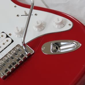 Crate Electra Electric Guitar Double Cut HSS Stratocaster Fat Strat Style - Red Finish image 3