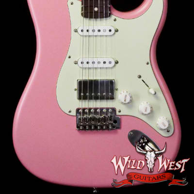 LsL Saticoy One B S Style HSS Roasted Flame Maple Neck Rosewood Fingerboard Shell Pink for sale
