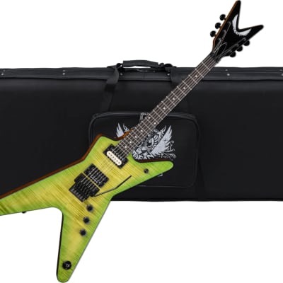 Dean ML 79 Floyd Flame Top Electric GUITAR Slime New w/ Light CASE - Duncan Pickups for sale