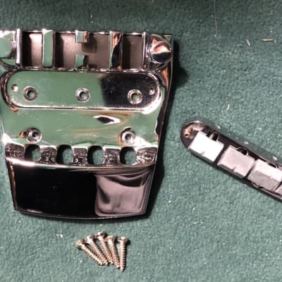 Rickenbacker 4001 Gap-Tooth Bass Bridge and Tailpiece