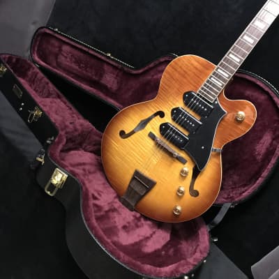 2018 Peerless Wizard Standard Black Electric Archtop Guitar #5660 w case image 8