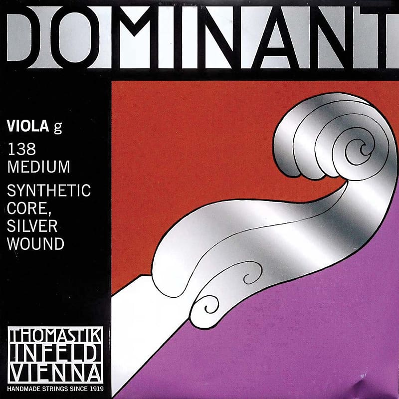 Thomastik Dominant 15"-16" Viola G String - Medium Gauge - Silver Wound Perlon Core - Thomastik Infeld image 1