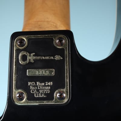 1984 Charvel Bass USA American Made Custom Record Company Order Black/Ebony image 18